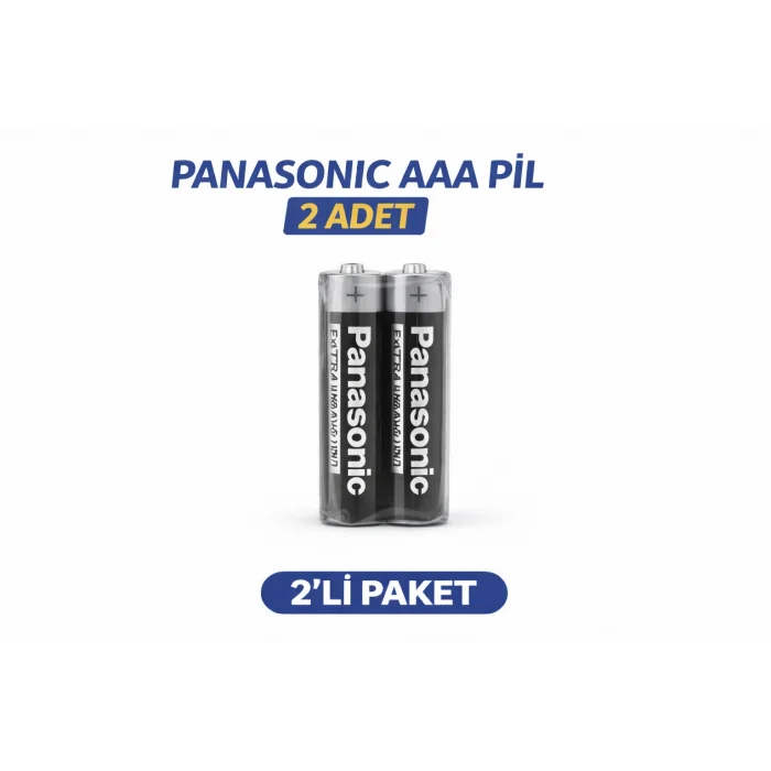 BUĞZ Panasonic AAA R03 İnce Pil Zinc Carbon Extra Heavy Duty 2’li 1 Paket