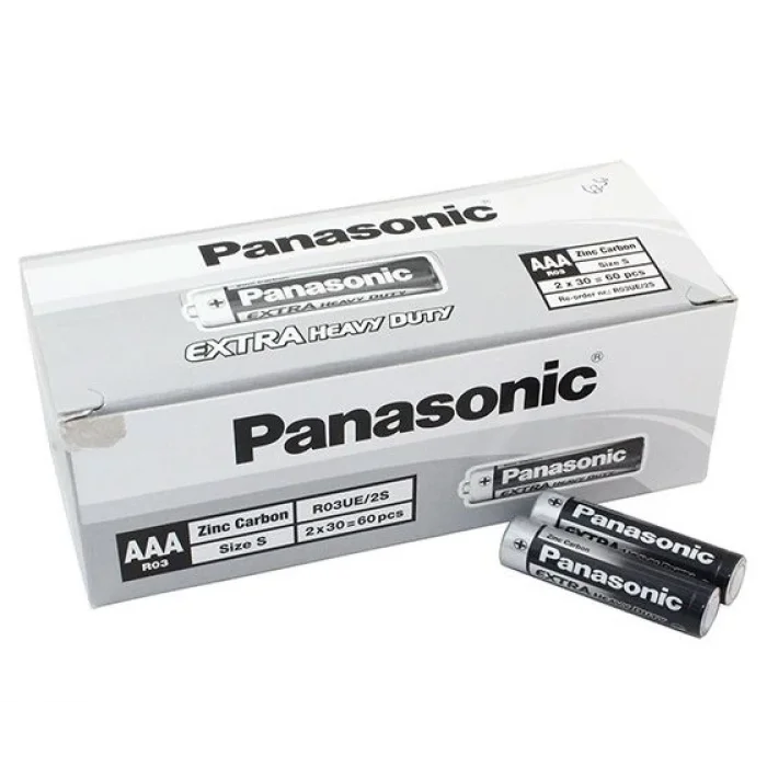 BUĞZ Panasonic Manganez İnce Kalem Aaa Pil 60lı Paket