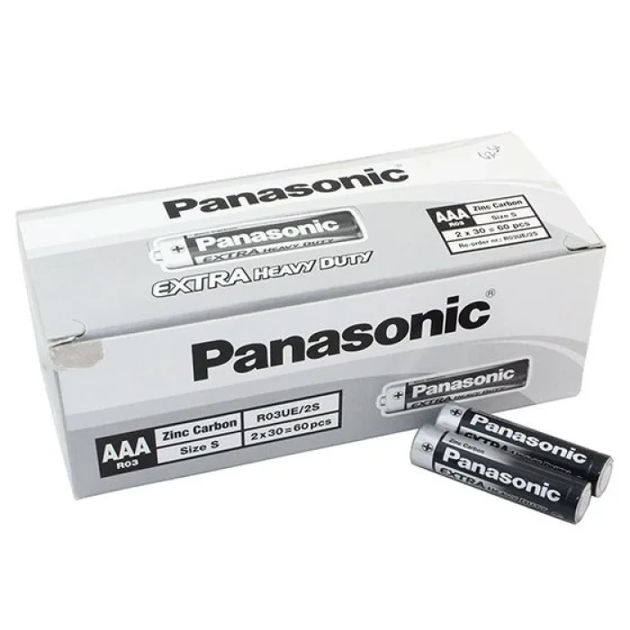 BUĞZ Panasonic Manganez İnce Kalem Aaa Pil 60lı Paket