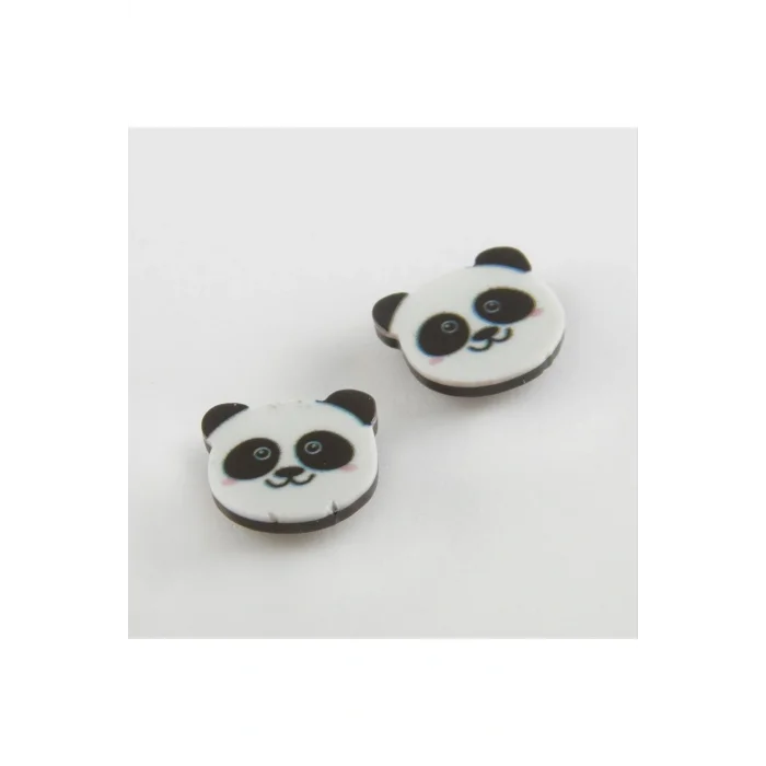 BUĞZ Panda Mıknatıslı Plastik Çocuk Küpesi