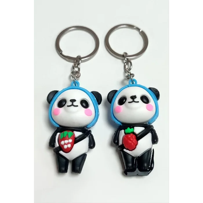  Panda Silikon Anahtarlık