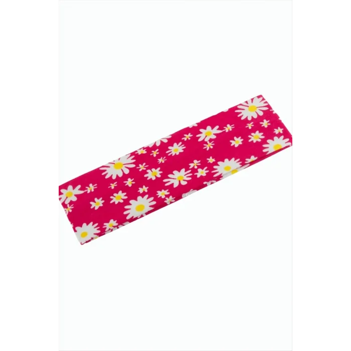 BUĞZ Papatya Desenli Saç Bandı 6 cm