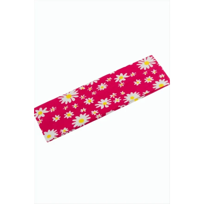 BUĞZ Papatya Desenli Saç Bandı 6 cm