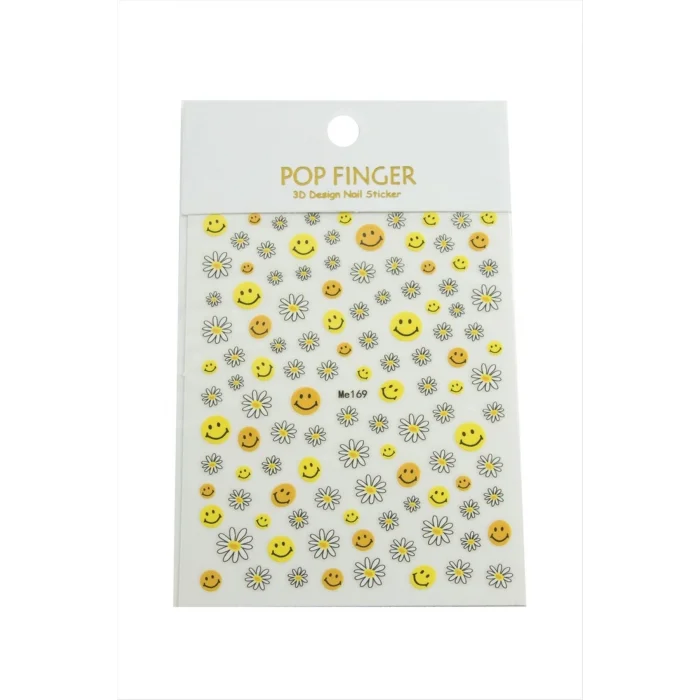 BUĞZ Papatya Emoji Tattoo Dövme Sticker