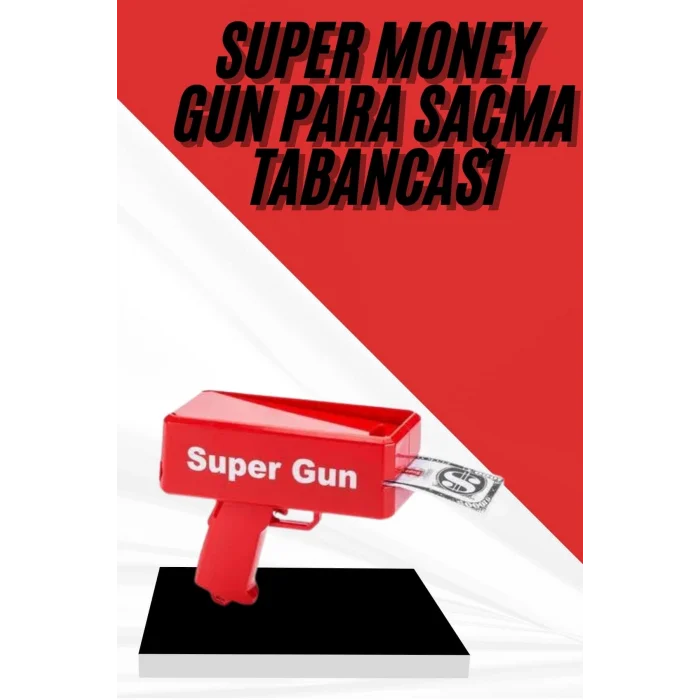 BUĞZ Para Dolar Atma Makinası Super Money Gun Para Saçma Fırlatma Tabancası