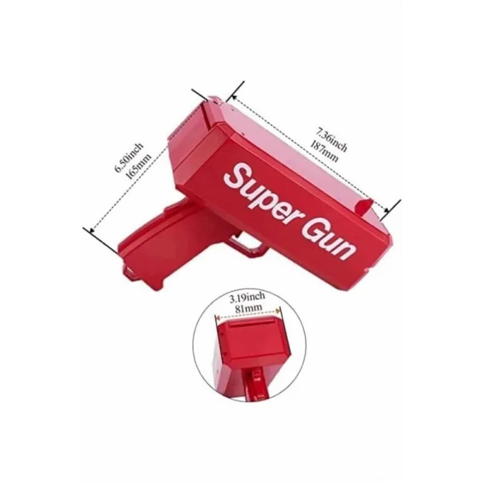 BUĞZ Para Dolar Atma Makinası Super Money Gun Para Saçma Fırlatma Tabancası