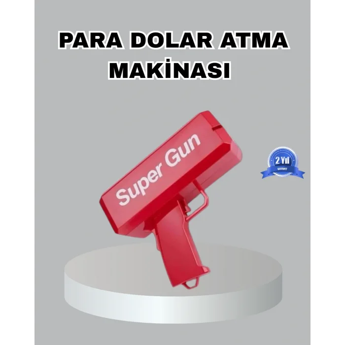 BUĞZ Para Saçma Makinesi Kırmızı Model 100’lü Para Hediyeli