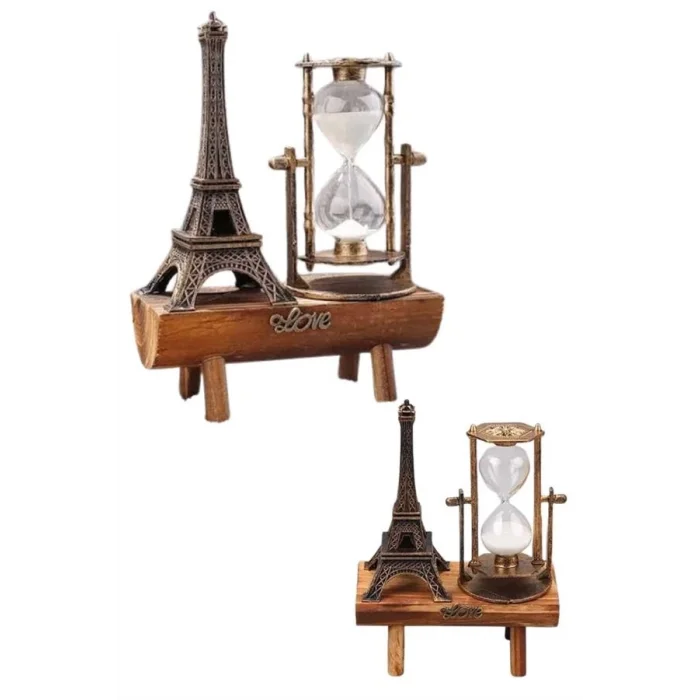  Paris Eyfel Kulesi Hediyelik Eyfel Retro Kum Saati Dekoratif Eşya