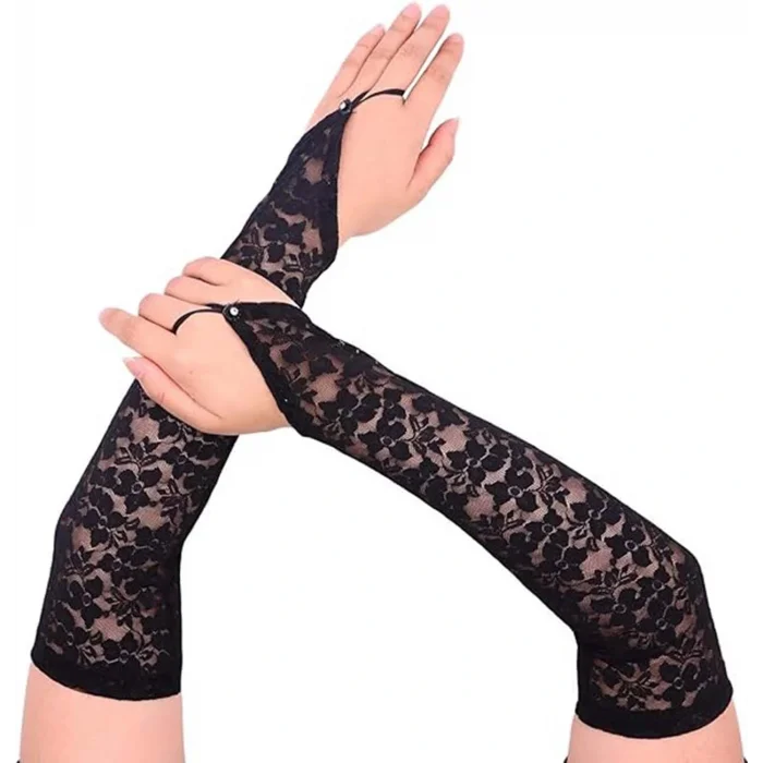 BUĞZ Parmak Askılı Zarif Dantel Eldiven