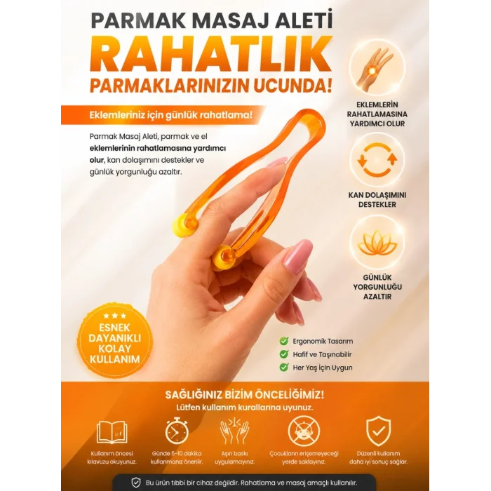 BUĞZ Parmak Masaj Aleti El Ve Parmak Rahatlatıcı Masaj Aparatı