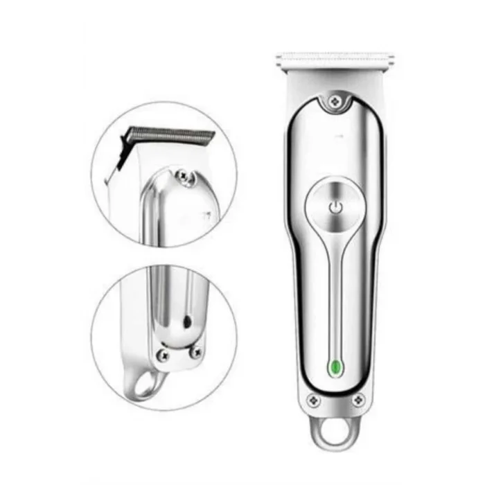  Paslanmaz Çelik Bıçaklı Kablosuz Şarjlı Dijital Göstergeli Tıraş Makinesi
