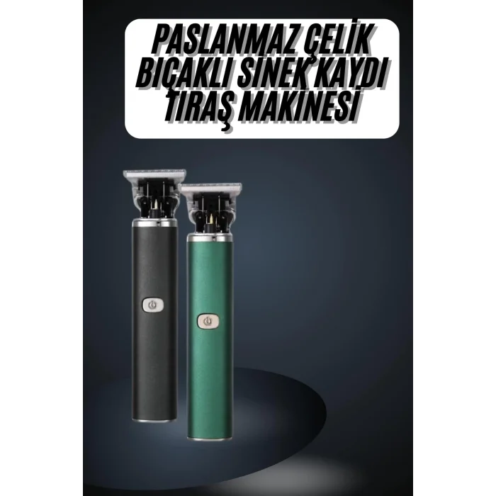  Paslanmaz Çelik Bıçaklı Sinek Kaydı Tıraş Makinesi Uzun Ömürlü