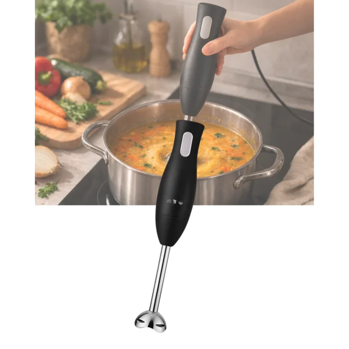 BUĞZ Paslanmaz Çelik Blender Ayağına Sahip Ergonomik El Blenderı