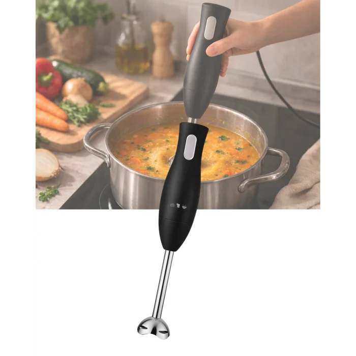 BUĞZ Paslanmaz Çelik Blender Ayağına Sahip Ergonomik El Blenderı - BUĞZ