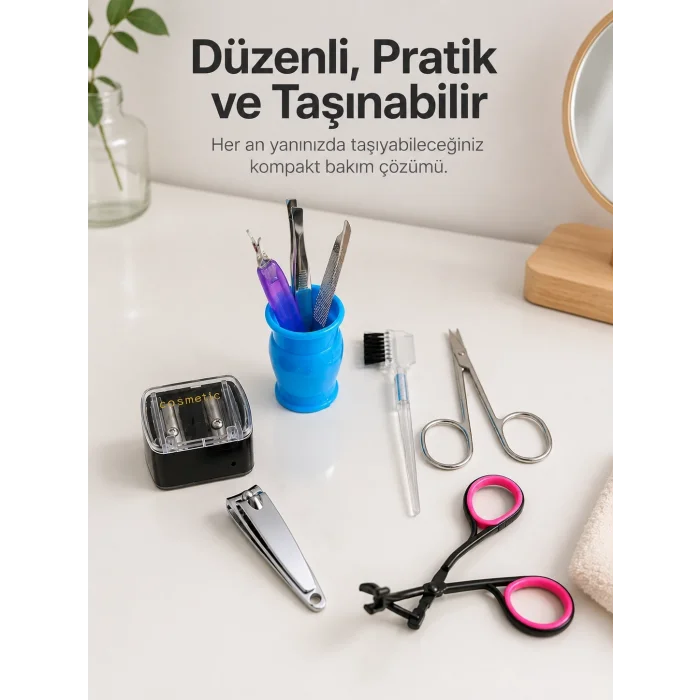 BUĞZ Paslanmaz Çelik Manikür Seti Tırnak Kaş ve Kişisel Bakım Aletleri