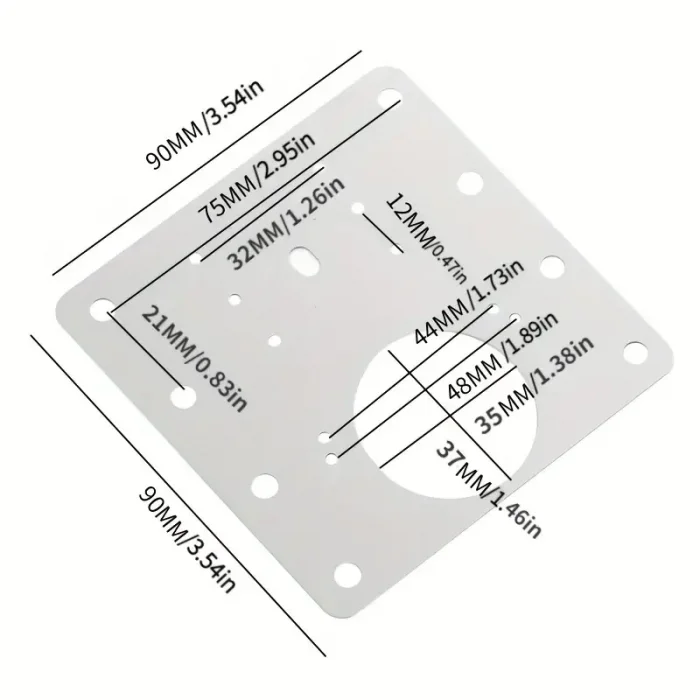 BUĞZ Paslanmaz Çelik Menteşe Onarım Plakası