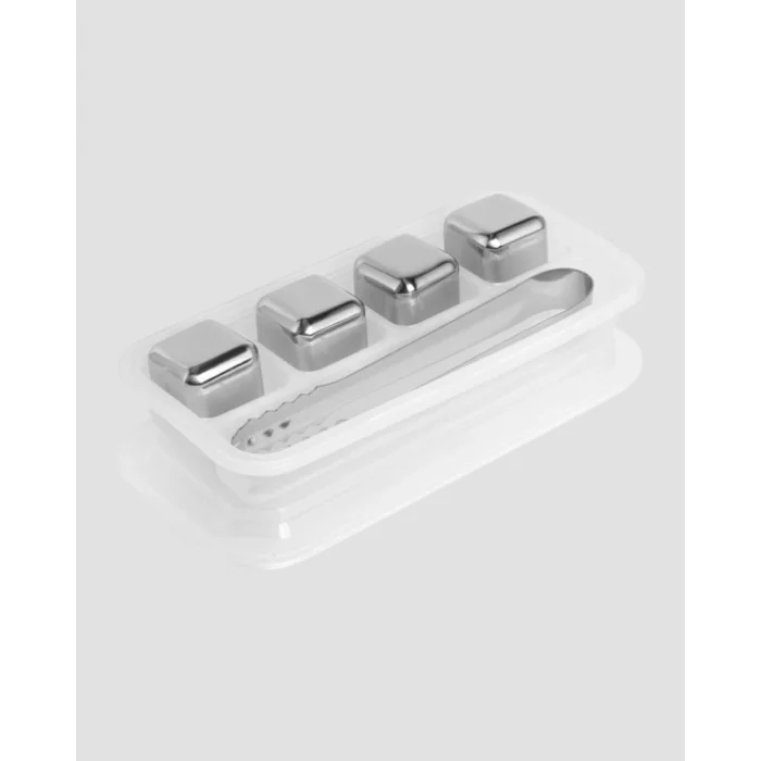 BUĞZ Paslanmaz Çelik Metal Buz Küpü Seti Sulandırmadan Soğutma ve Klips Dahil