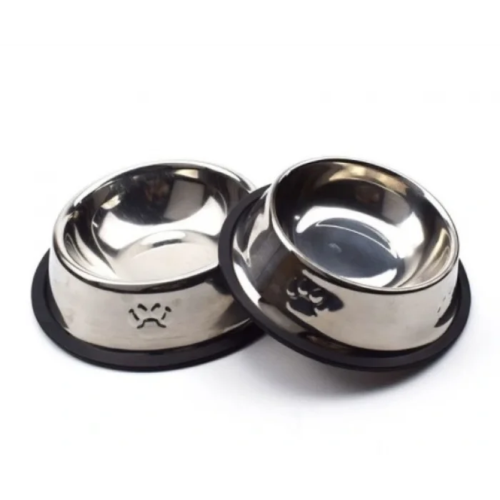 BUĞZ Paslanmaz Çelik Metal Mama Kabı 18 cm.