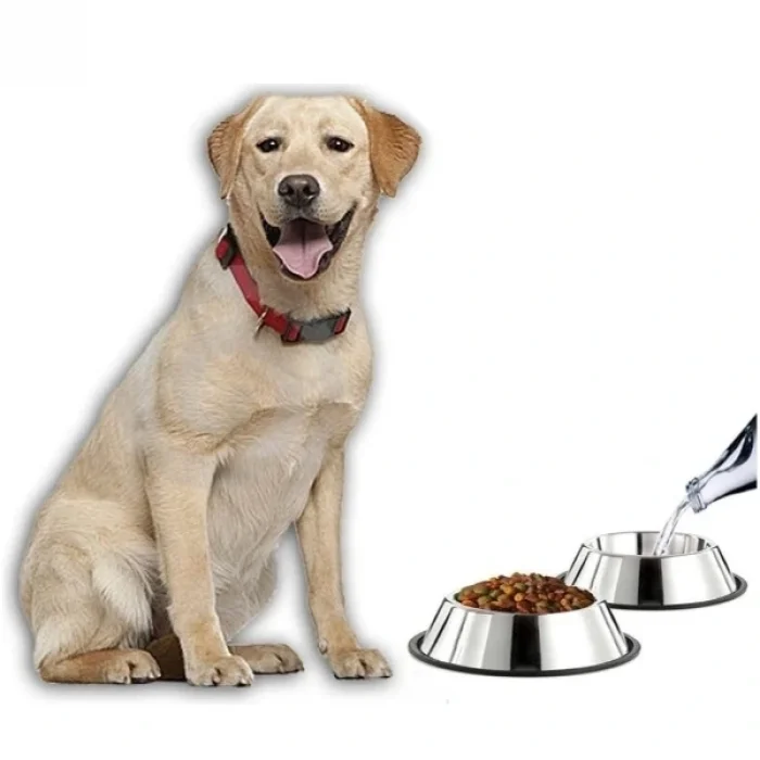 BUĞZ Paslanmaz Çelik Metal Mama Kabı 34 cm.