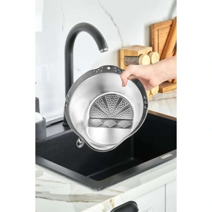 BUĞZ Paslanmaz Çelik Pirinç Süzgeci