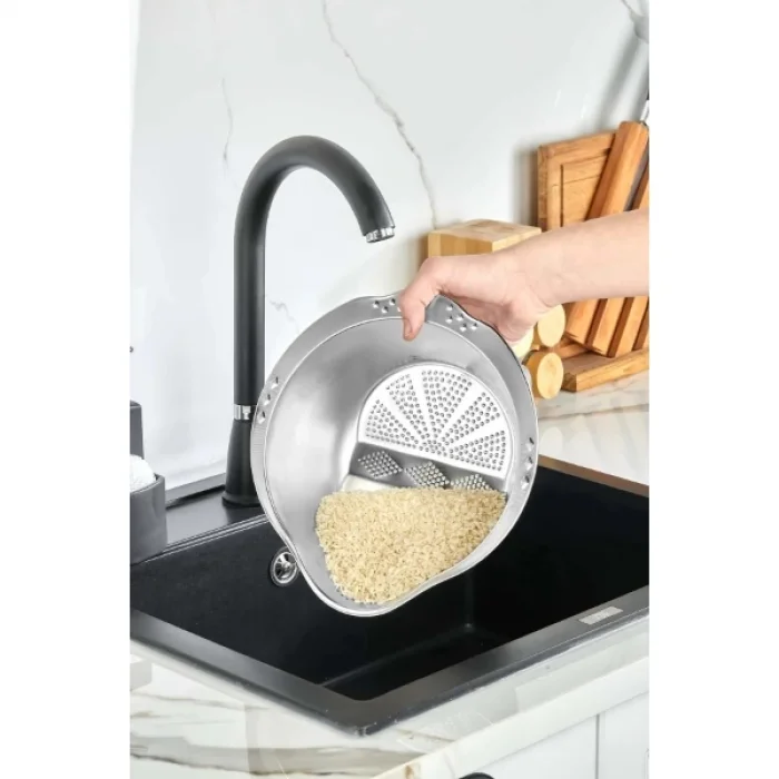  Paslanmaz Çelik Pirinç Süzgeci