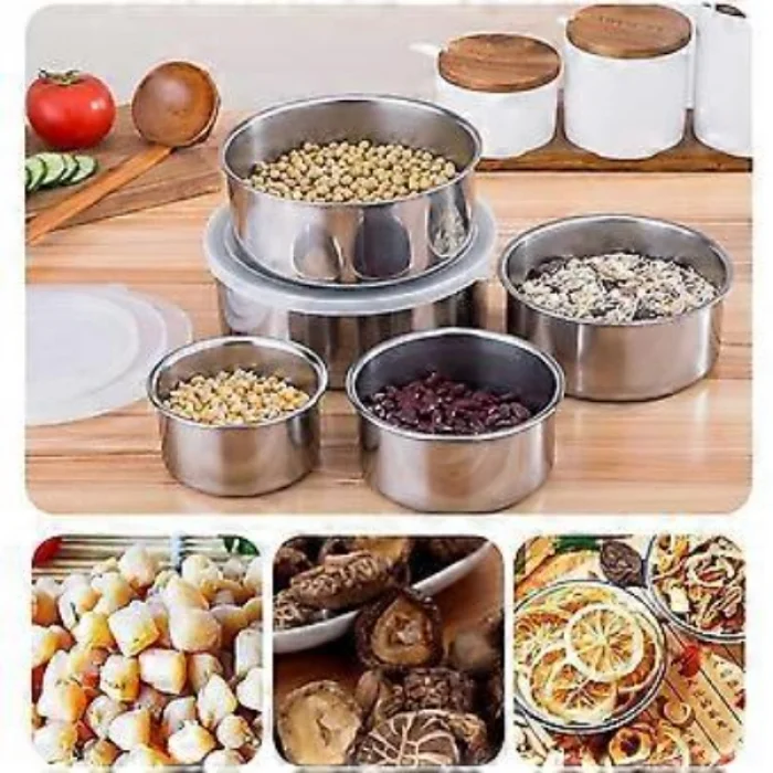 BUĞZ Paslanmaz Çelik Yemek Saklama Kabı Seti