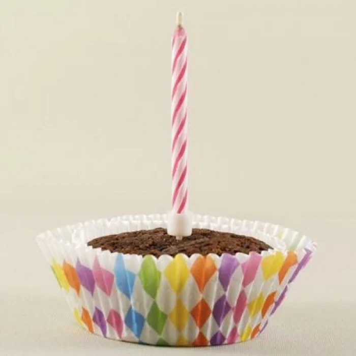 BUĞZ Pasta Mumu - Sönmeyen Mum - 10 Adet - Tekrar Yanan Mum