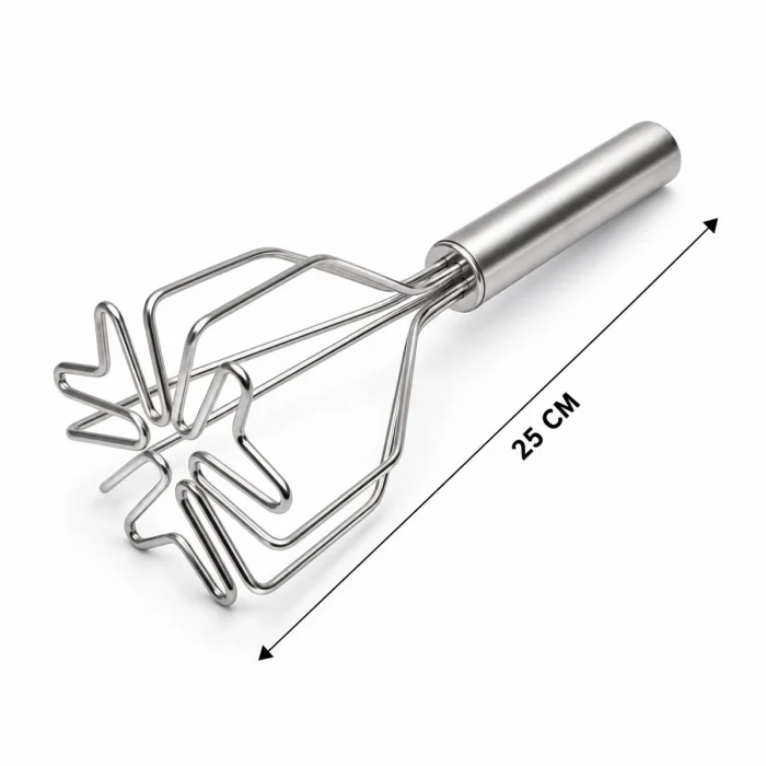 BUĞZ Patates Ezici - Kalp Şekilli - Paslanmaz Çelik - 26 cm Uzunluk