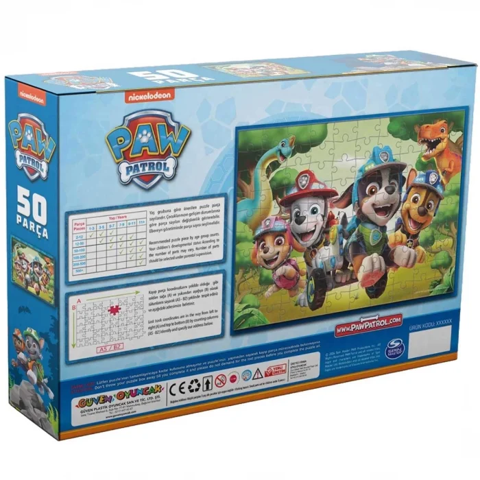  Paw Patrol 50 Parça Puzzle