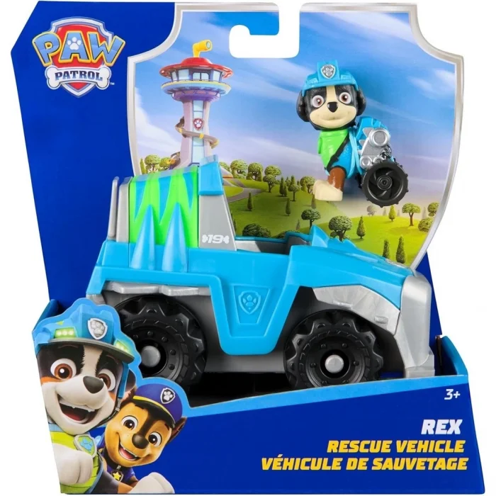 BUĞZ Paw Patrol Rex Kurtarma Aracı ve Figür