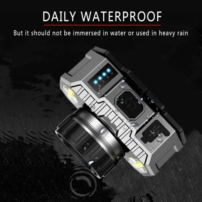 BUĞZ PeakStar PS-010 800 Lümen Şarj Göstergeli Cob LED Usbli Şarjlı Kafa Lambası