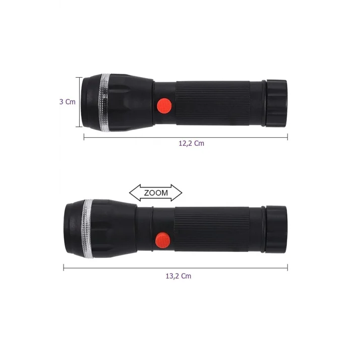 BUĞZ PeakStar PS-7083 Plastik Zoomlu Pilli El Feneri