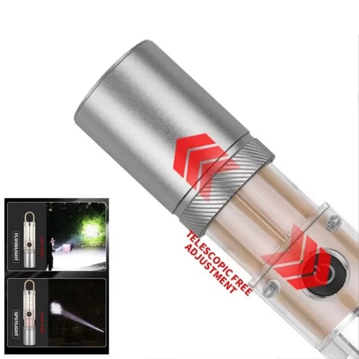 BUĞZ PeakStar Ps-8915 10W Zoomlu Led Powerbank Özellikli Şarjlı Kamp El Feneri