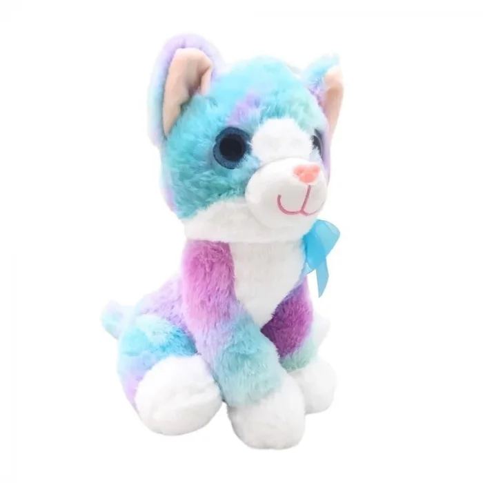  PELUŞ 30CM RENKLİ KEDİ HALLEY