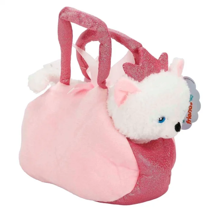  Peluş Kedi Köpek Taşıma Çantalı 20 cm