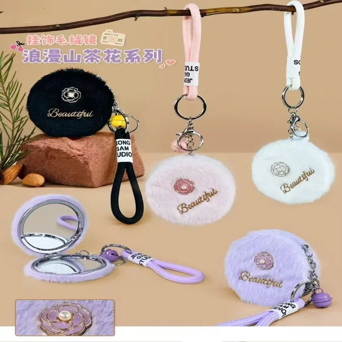 BUĞZ Peluş Tasarımlı Anahtarlık Cep Aynası
