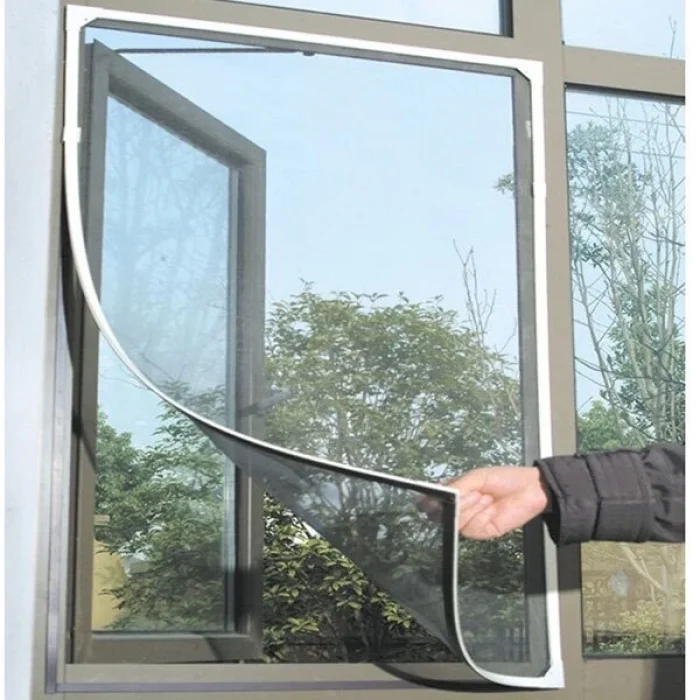 BUĞZ Pencere Cam Sineklik-beyaz ( 150 Cm X 100 Cm)+5m Bant