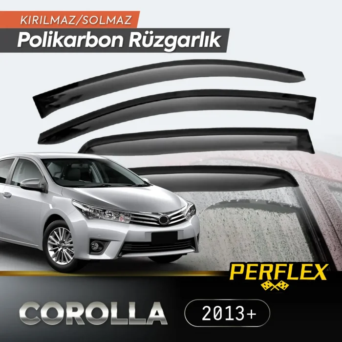 BUĞZ Perflex Polikarbon Kırılmaz Rüzgarlık V2 Mugen Toyota Corolla 2013+