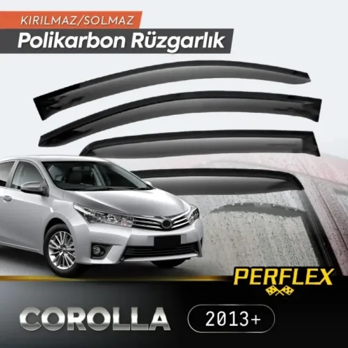  Perflex Polikarbon Kırılmaz Rüzgarlık V2 Mugen Toyota Corolla 2013+