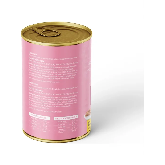 BUĞZ Petzzcats Tavuk Etli Yavru Kedi Konservesi 400 gr 1 Adet