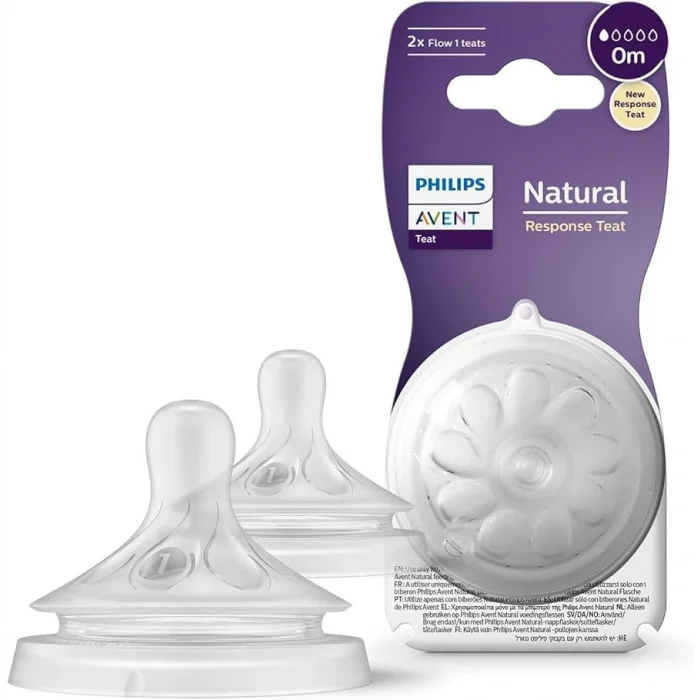 BUĞZ Philips Avent Natural Response 2li Biberon Emziği, 1 Numara, 0 Ay+