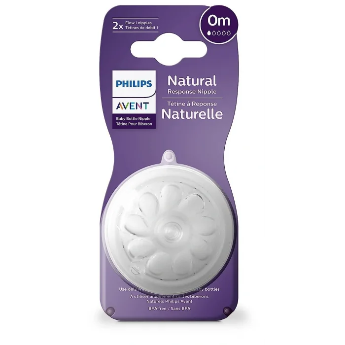 BUĞZ Philips Avent Natural Response 2li Biberon Emziği, 1 Numara, 0 Ay+