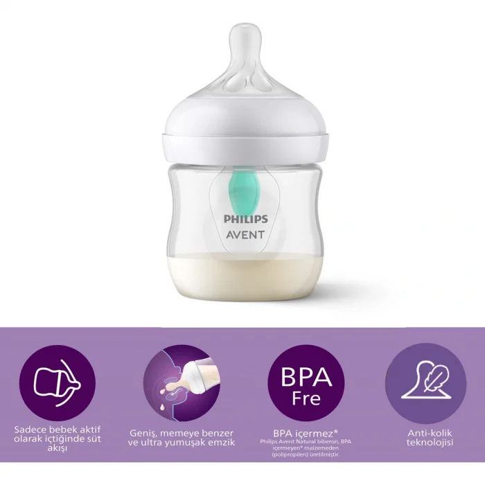 BUĞZ Philips Avent Natural Response Anti-Colic PP Biberon 125 ml +0 ay