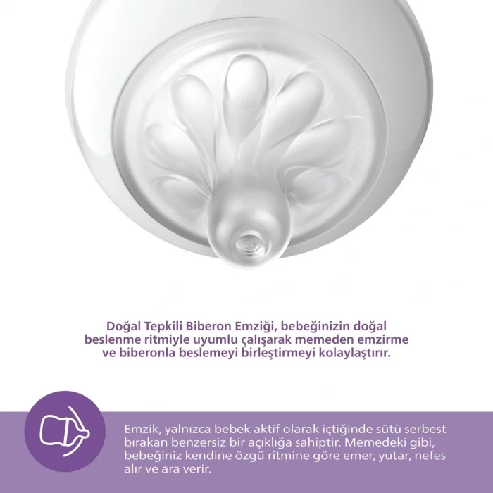 BUĞZ Philips Avent Natural Response PP Antikolik Biberon 260 ML 1 Ay+ SCY673/01
