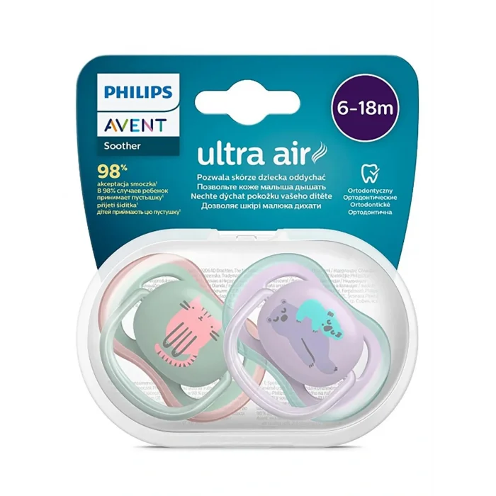 BUĞZ Philips Avent SCF085/18 Ultra Air Emzik 6-18 Ay 2li Kız