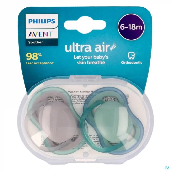 BUĞZ Philips Avent Ultra Air Emzik 6-18 Ay 2li Erkek SCF085/16