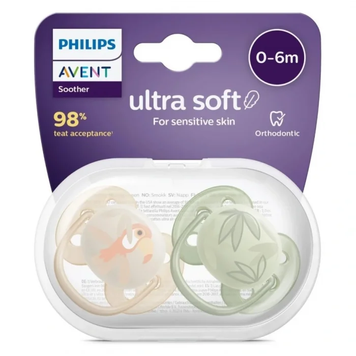BUĞZ Philips Avent Ultra Soft Yumuşak 2li Emzik 0-6 Ay - SCF091/07