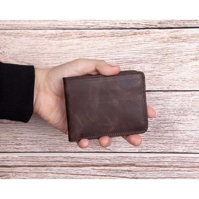  Pier Deri Erkek Cüzdan Acı Kahve