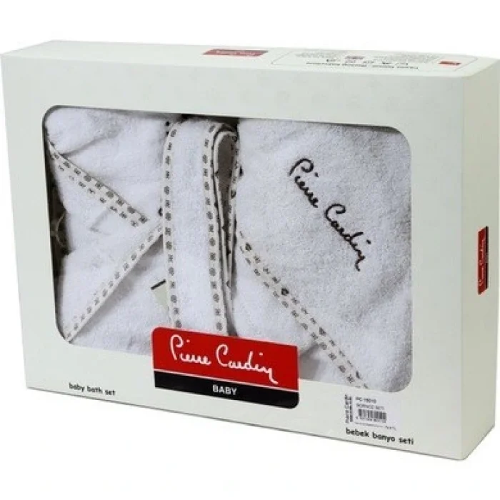 BUĞZ Pierre Cardin Bornoz Seti - Ekru