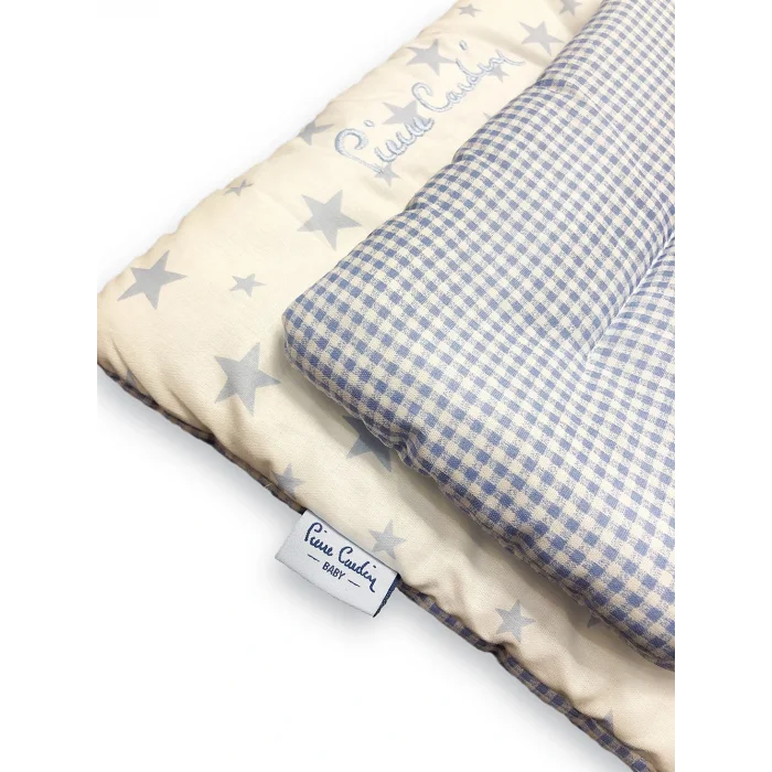 BUĞZ Pierre Cardin Lüks Nakışlı Alt Açma Minderi - Mavi